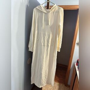 Covo Off-White Hooded dress